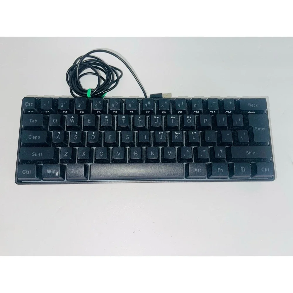 Snpurdiri 60% Wired Gaming Keyboard, RGB Backlit Ultra-Compact Mini Keyboard KM5